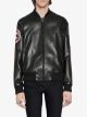 Gucci Leather bomber jacket with patch