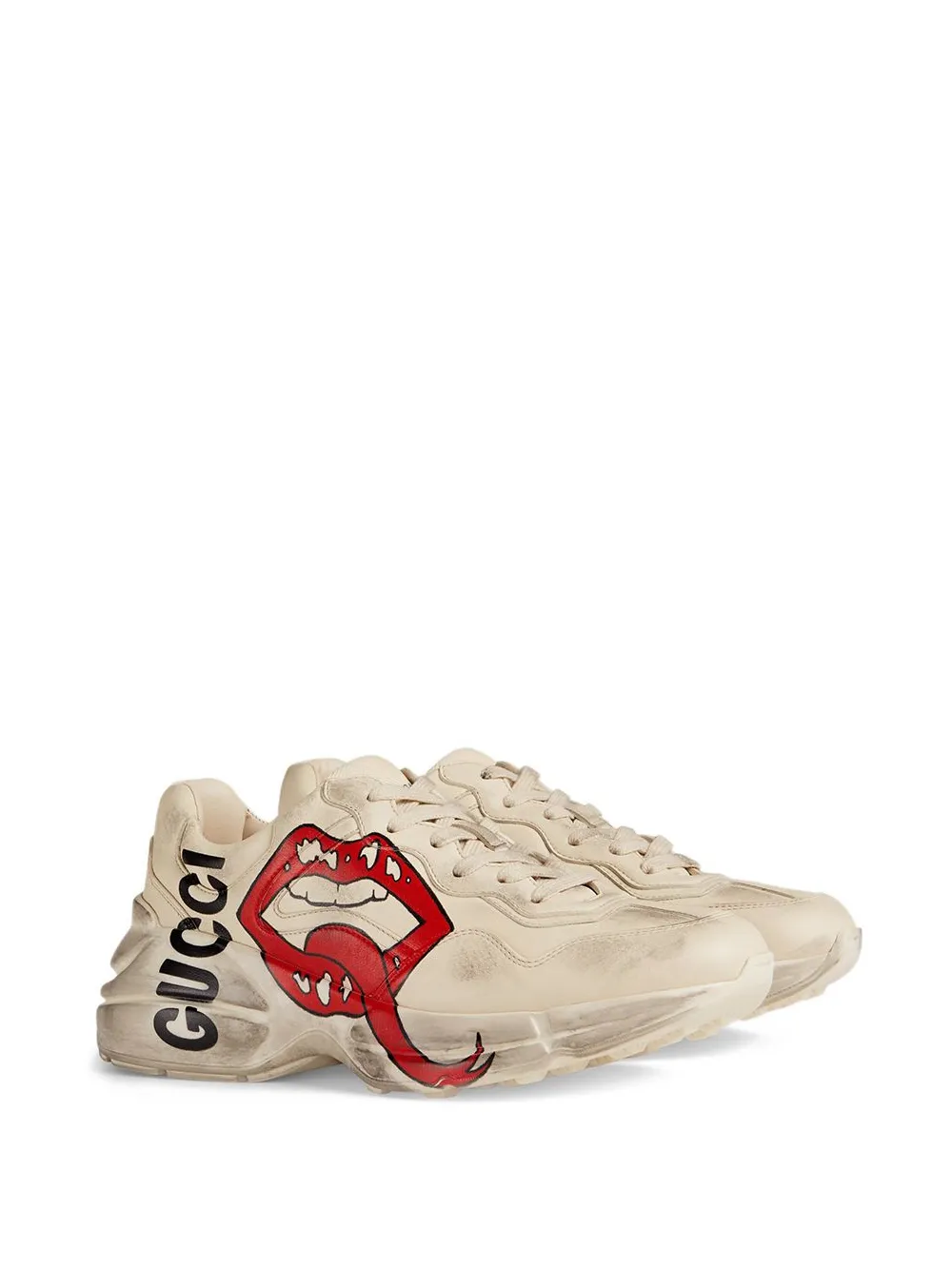 Rhyton sneaker with mouth cheap print price