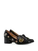 Image 2 of Gucci Embroidered leather mid-heel pump