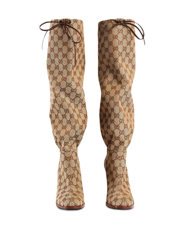 gucci canvas boots
