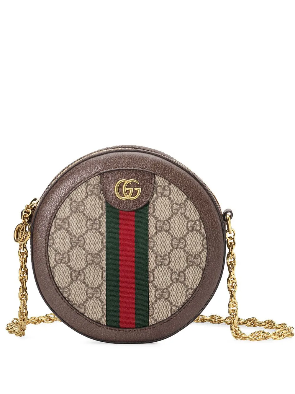 фото Gucci мини-сумка на плечо 'Ophidia' с узором GG