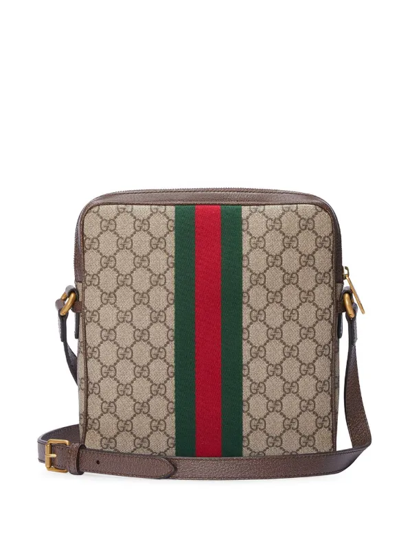 GG Supreme Messenger Bag in Brown - Gucci