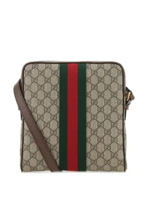 Gucci GGパターン メッセンジャーバッグ ジャンボ GG スモール メッセンジャーバッグブラック レザー