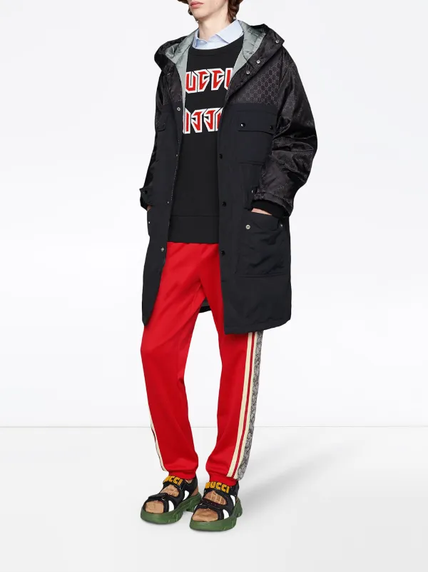 gucci jacquard nylon jacket