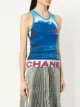 Chanel Pre-Owned surf print logo tank