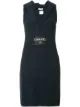 Image 1 of Chanel Pre-Owned logo patch ribbed dress