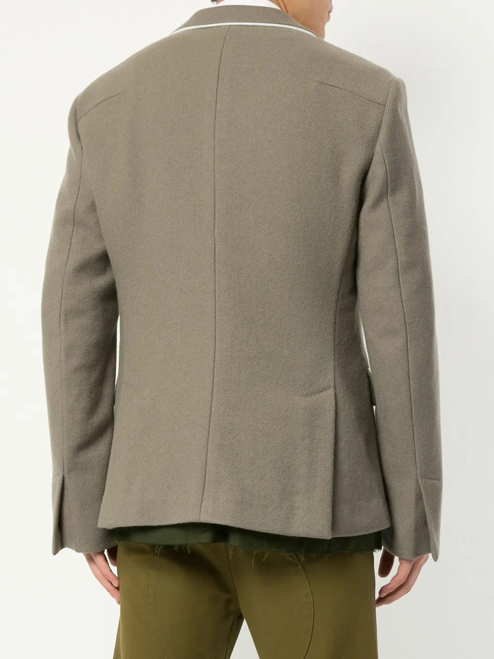 Haider Ackermann Blazer met enkele rij knopen Beige