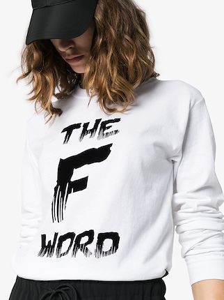 the F word long sleeve cotton T-shirt展示图