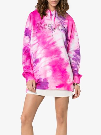 tie dye Respect hoodie展示图