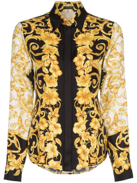 versace silk shirt women