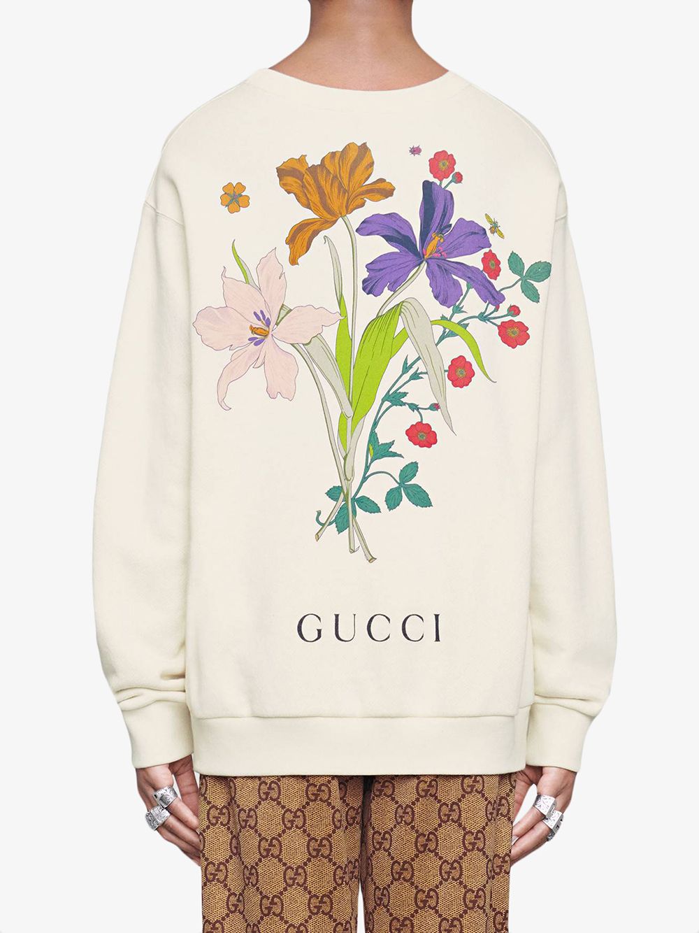 Gucci on sale flower sweatshirt