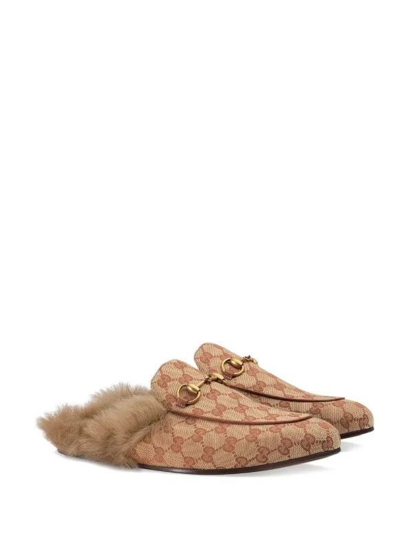 gucci canvas princetown