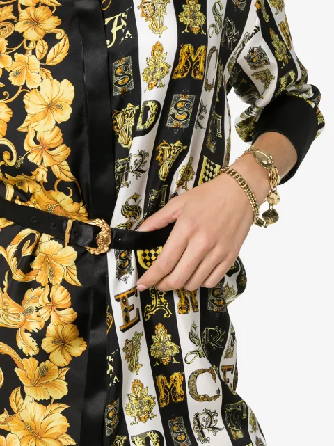 versace inspired shirt dress