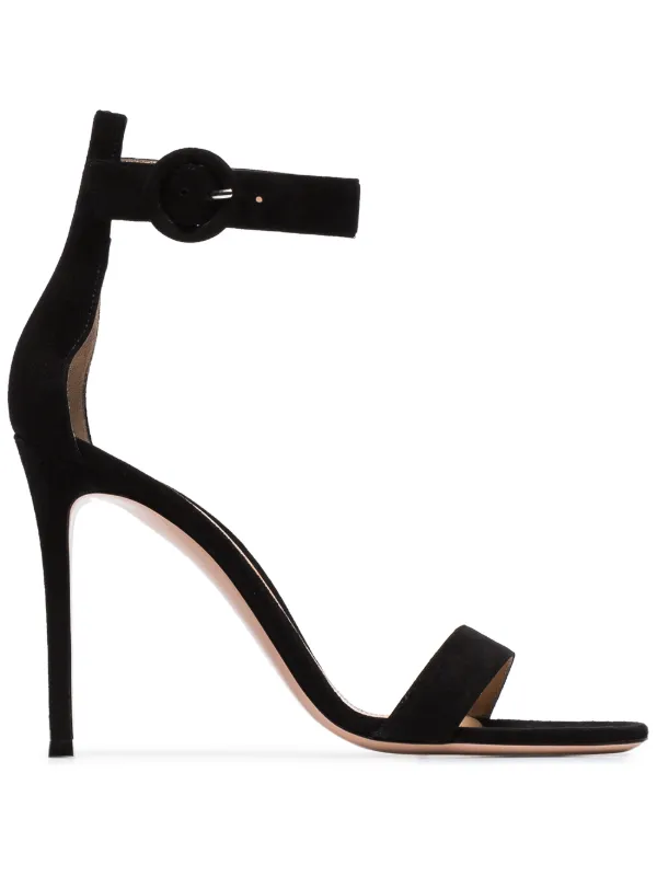 strappy suede sandals
