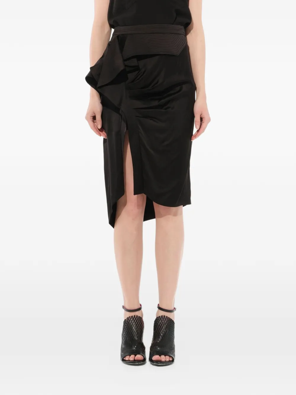 Givenchy Drapierter Rock - Schwarz