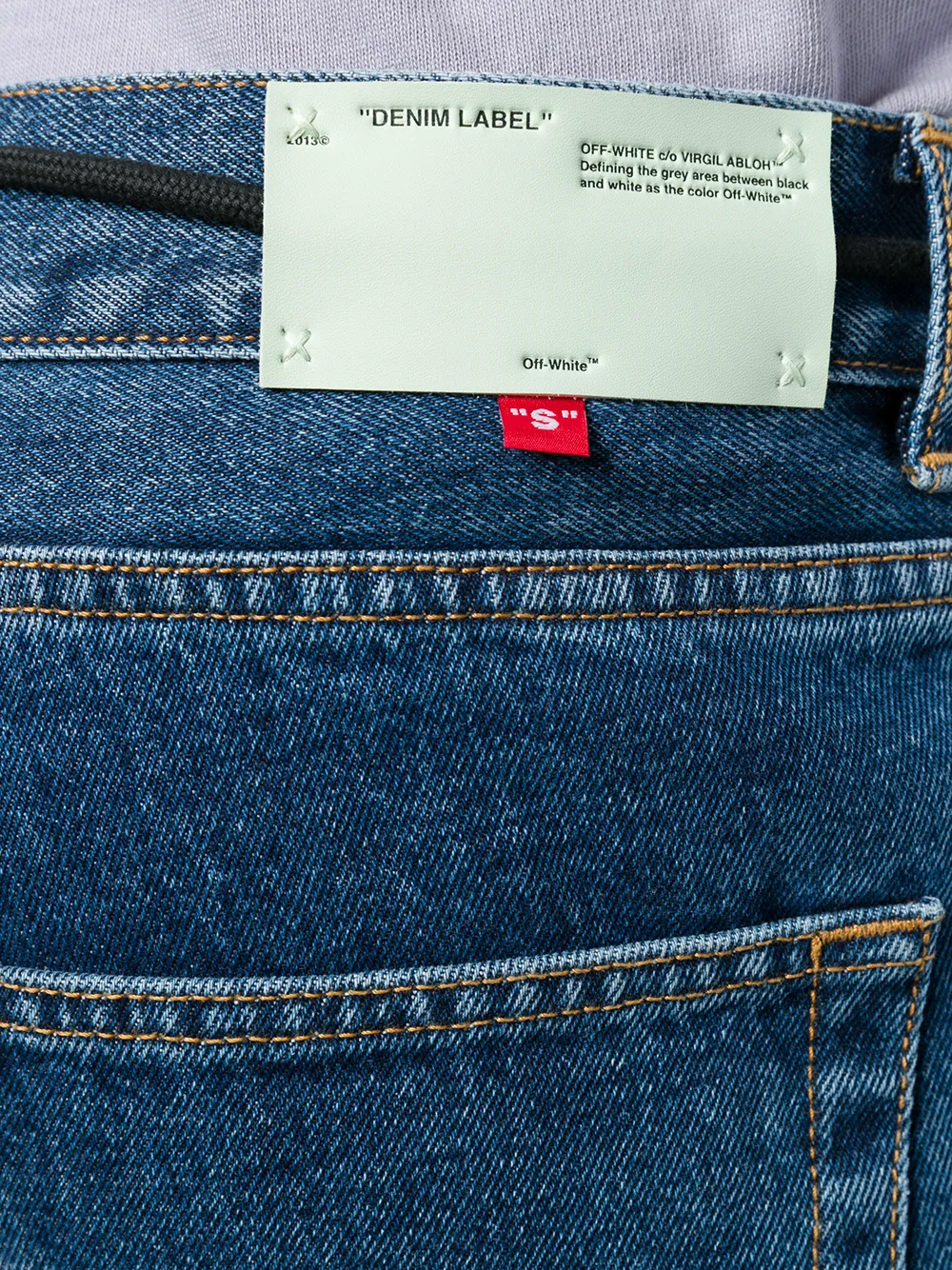 denim label off white