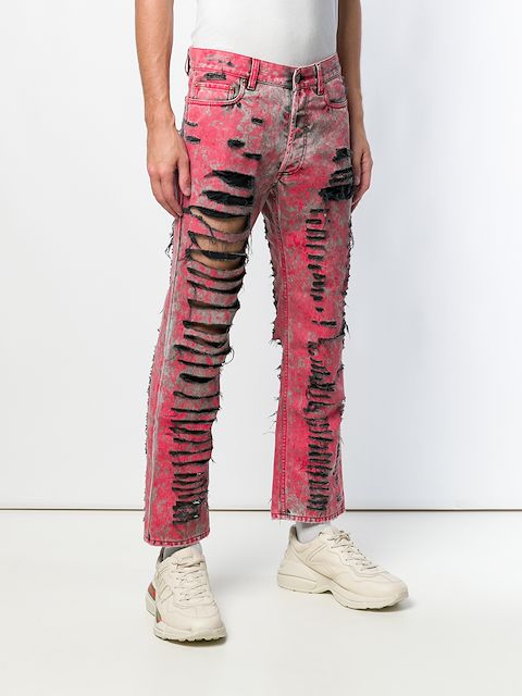 gucci ripped jeans