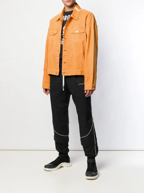 Martine Rose Färgad Jeansjacka Farfetch Martine Rose Färgad Jeansjacka Farfetch