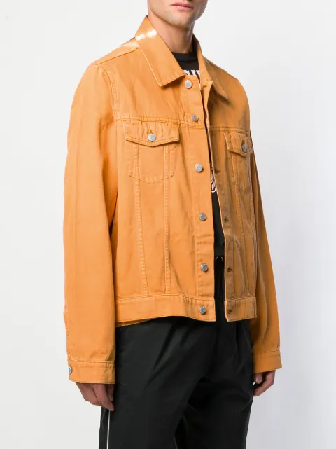 Martine Rose Färgad Jeansjacka Farfetch Martine Rose Färgad Jeansjacka Farfetch