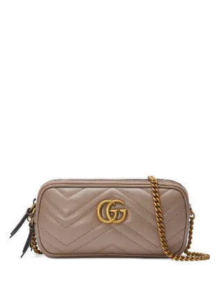 Gucci Pre-Owned Mini GG Marmont wallet-on-chain - Farfetch