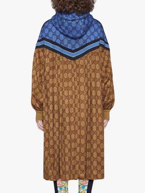 gucci technical jersey jacket blue