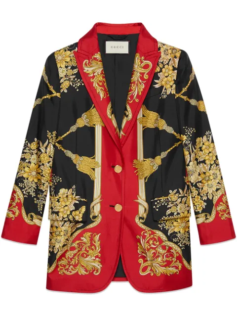 silk floral jacket