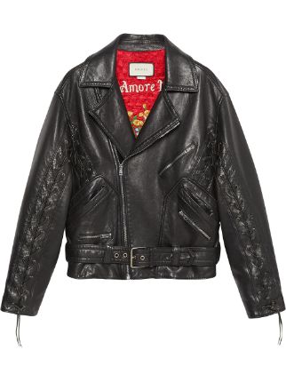 gucci leather jacket