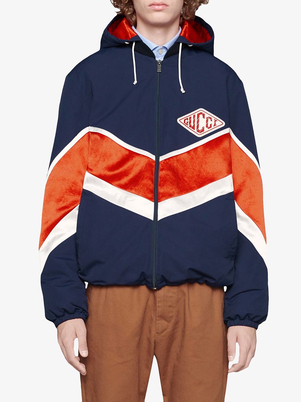 Gucci Nylon Jacket With Gucci Game Patch - Farfetch