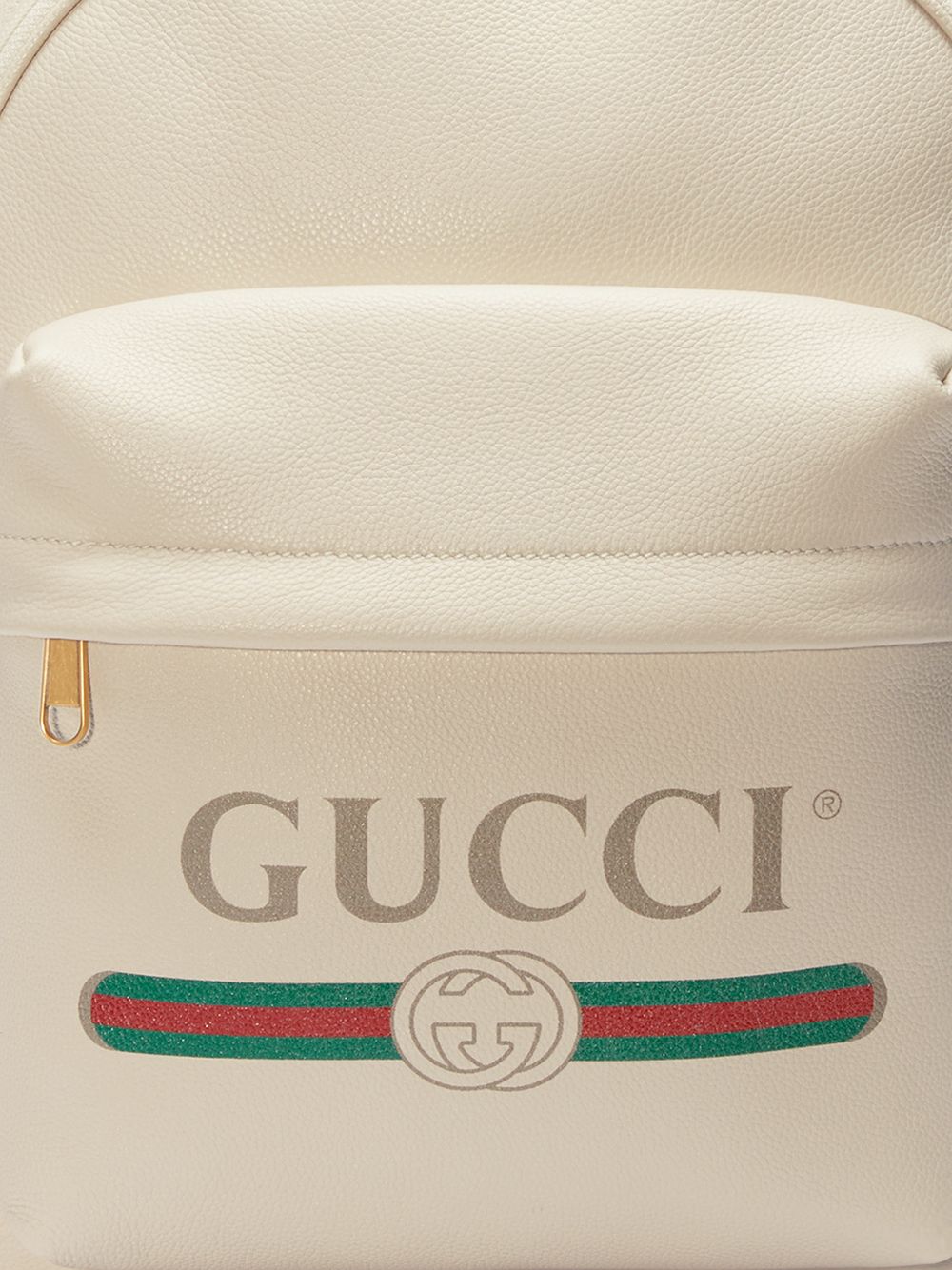 Gucci Gucci Print Leather Backpack - Farfetch