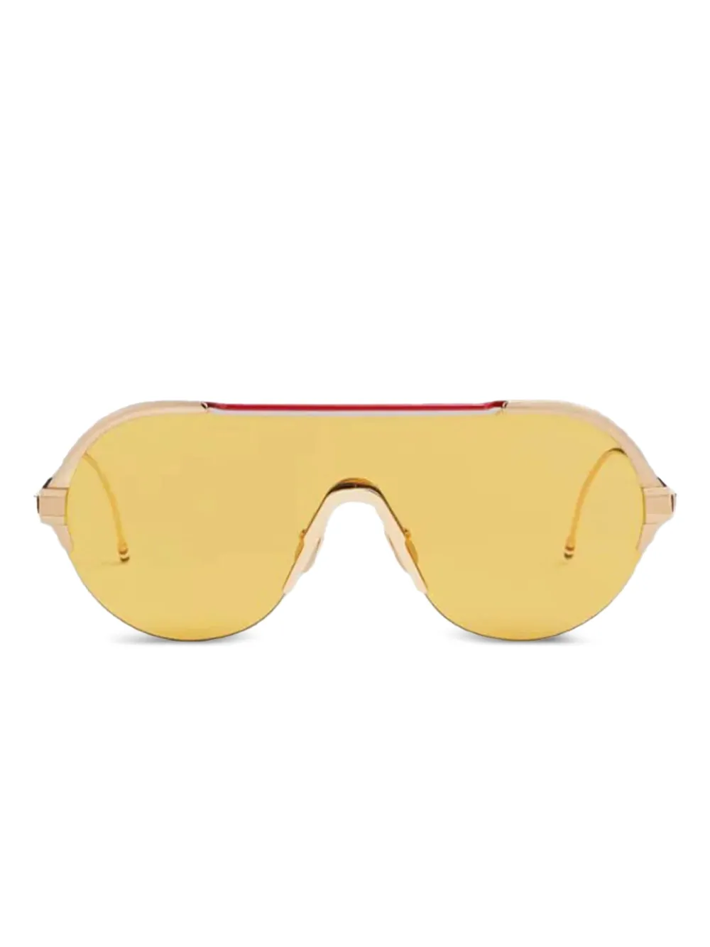 Thom Browne Eyewear pilot-frame sunglasses | Gold | Image 1
