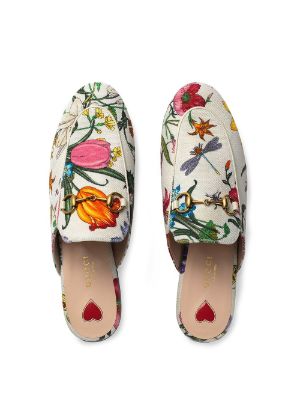 gucci floral canvas shoes
