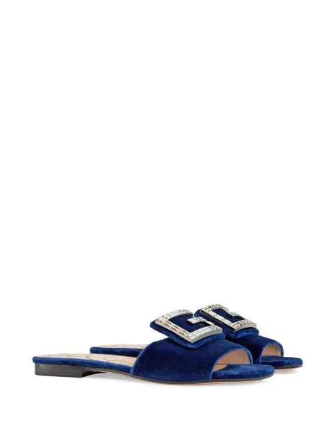 velvet gucci slides