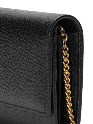 gucci marmont leather chain wallet