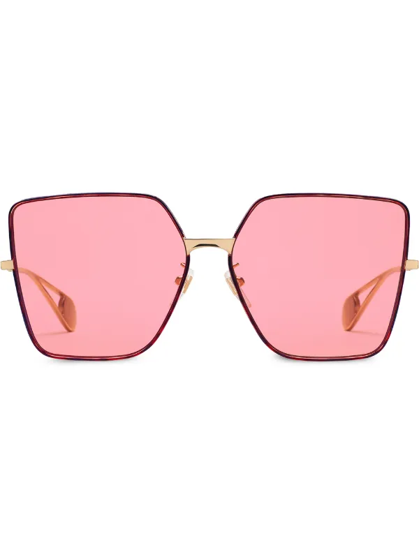 gucci red square sunglasses