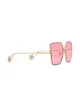 Gucci Eyewear Sonnenbrille mit eckigen Gläsern