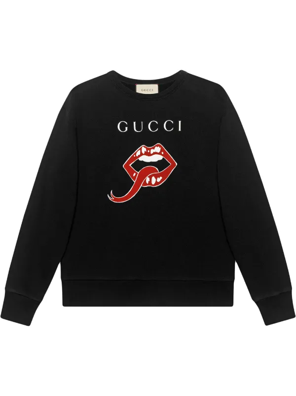 gucci hoodie lips