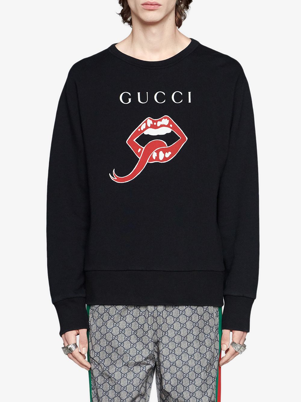 Gucci Mouth Jersey Sweatshirt Ss19 | Farfetch.com