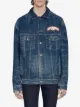 Gucci Oversized-Jeansjacke mit Patches