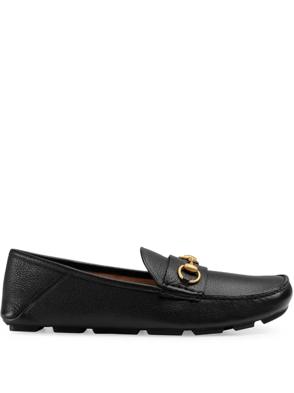 Gucci leather driver with horsebit Clearance