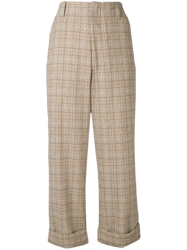 acne studios plaid trousers