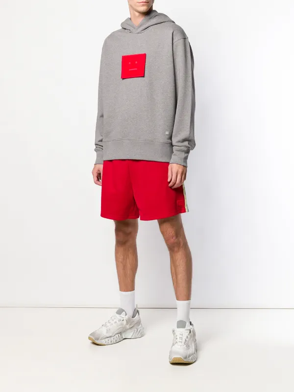 acne studios face patch hoodie