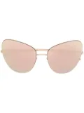 Mykita MYKITA X MAISON MARGIELA mirrored sunglasses - Gold