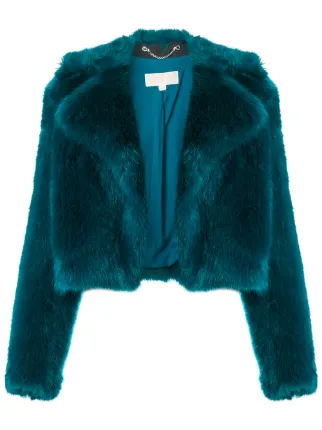 michael michael kors faux fur coat