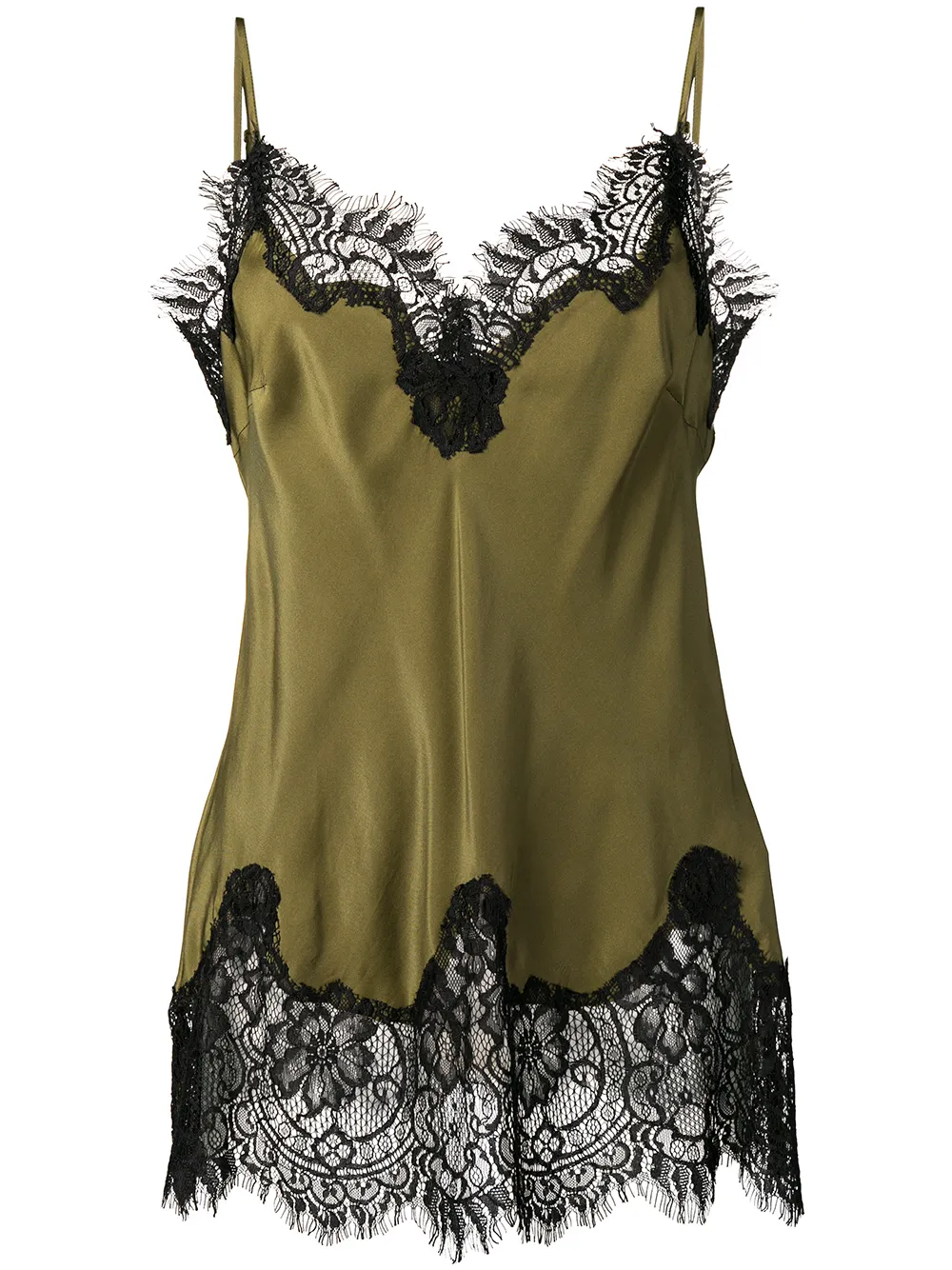 Gold Hawk Canotta lunga in pizzo - Verde