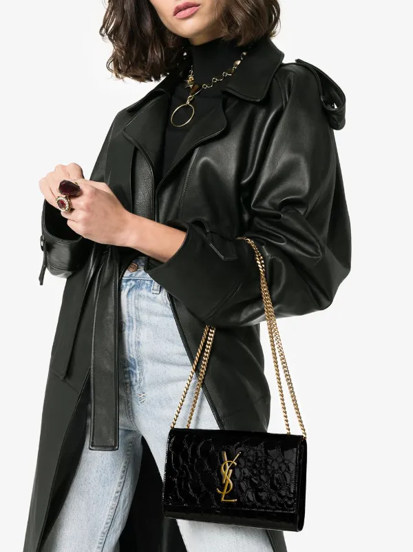 ysl kate small crocodile