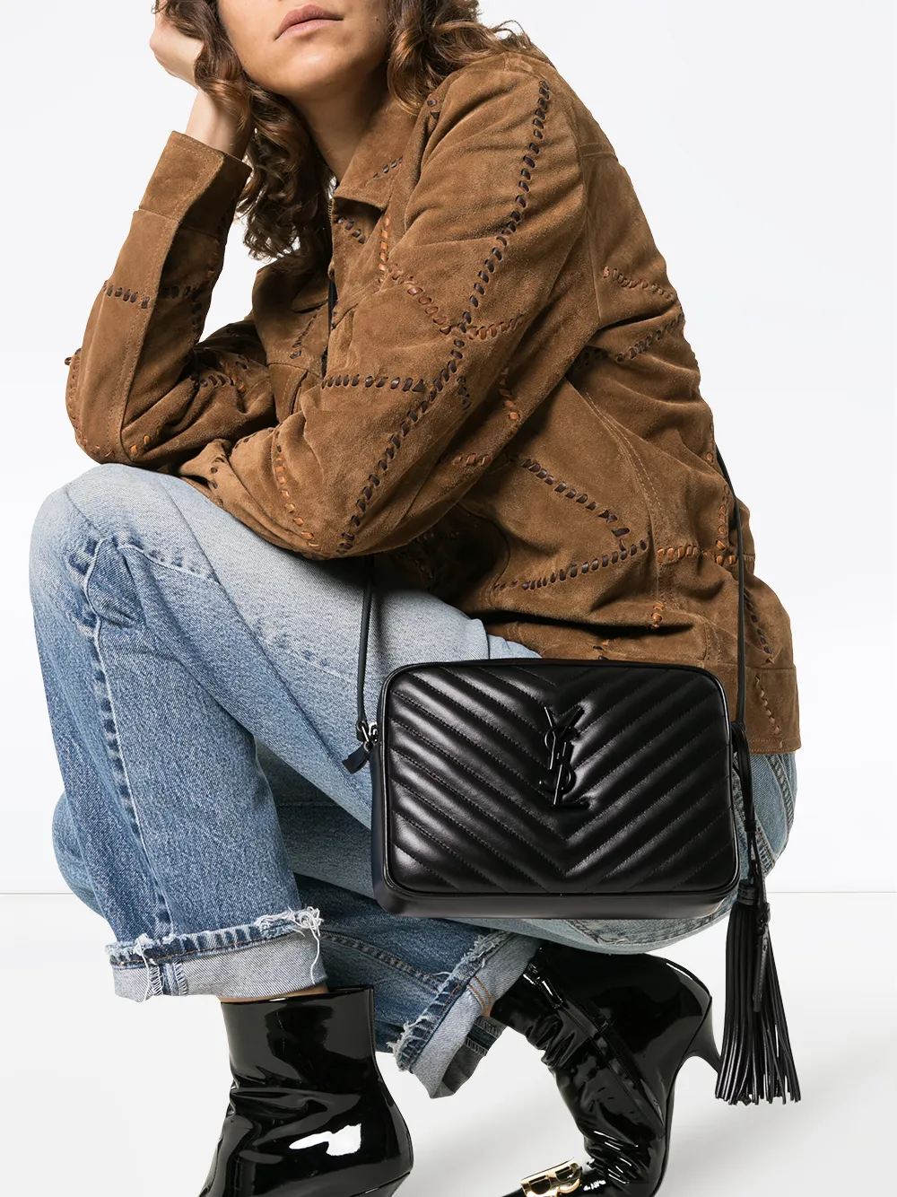 Image 2 of Saint Laurent quilted leather cross body bag