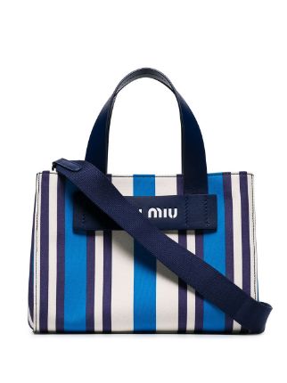 miu miu canvas tote