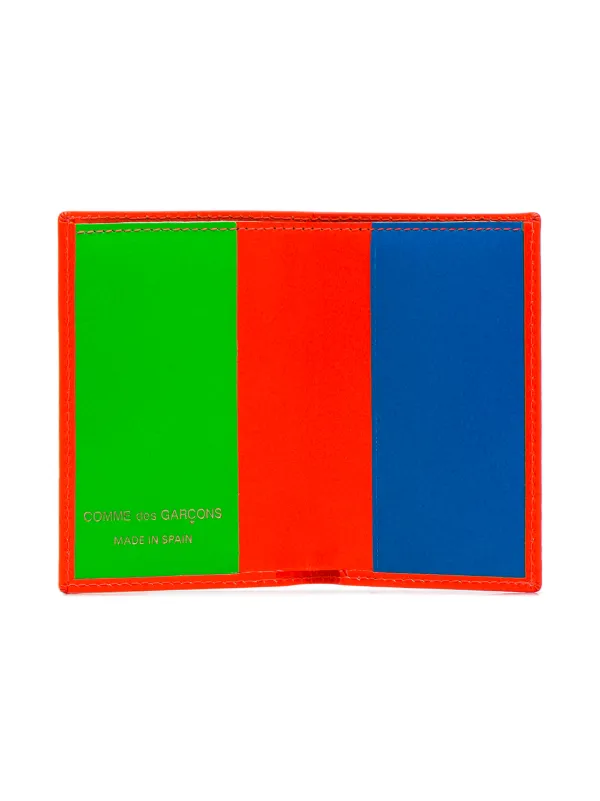 comme des garcons fluorescent wallet