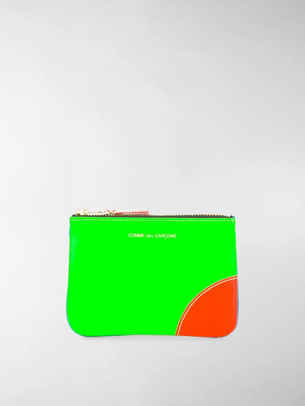 Image of Comme Des Garçons Wallet red green and blue fluorescent wallet