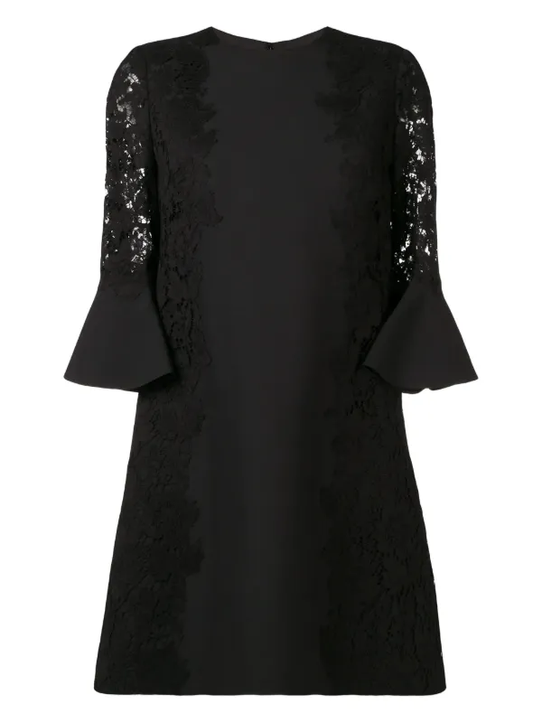 black satin lace mini dress Black Satin Lace-Up Corset Mini Dress with Square Neck Black / 4 main image 0
